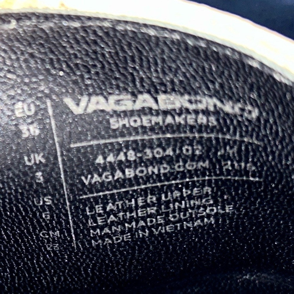 Vagabond Shoemakers Alex Loafer Shoe Poetcore Cream Beige Black Size EU 36 US 6 - Picture 15 of 15